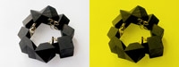 Cube Composition: Ebony, gold, black diamonds. 2005